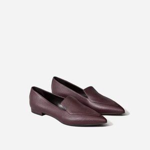 Everlane Boss Flat Burgundy Red Size 7 (USED)